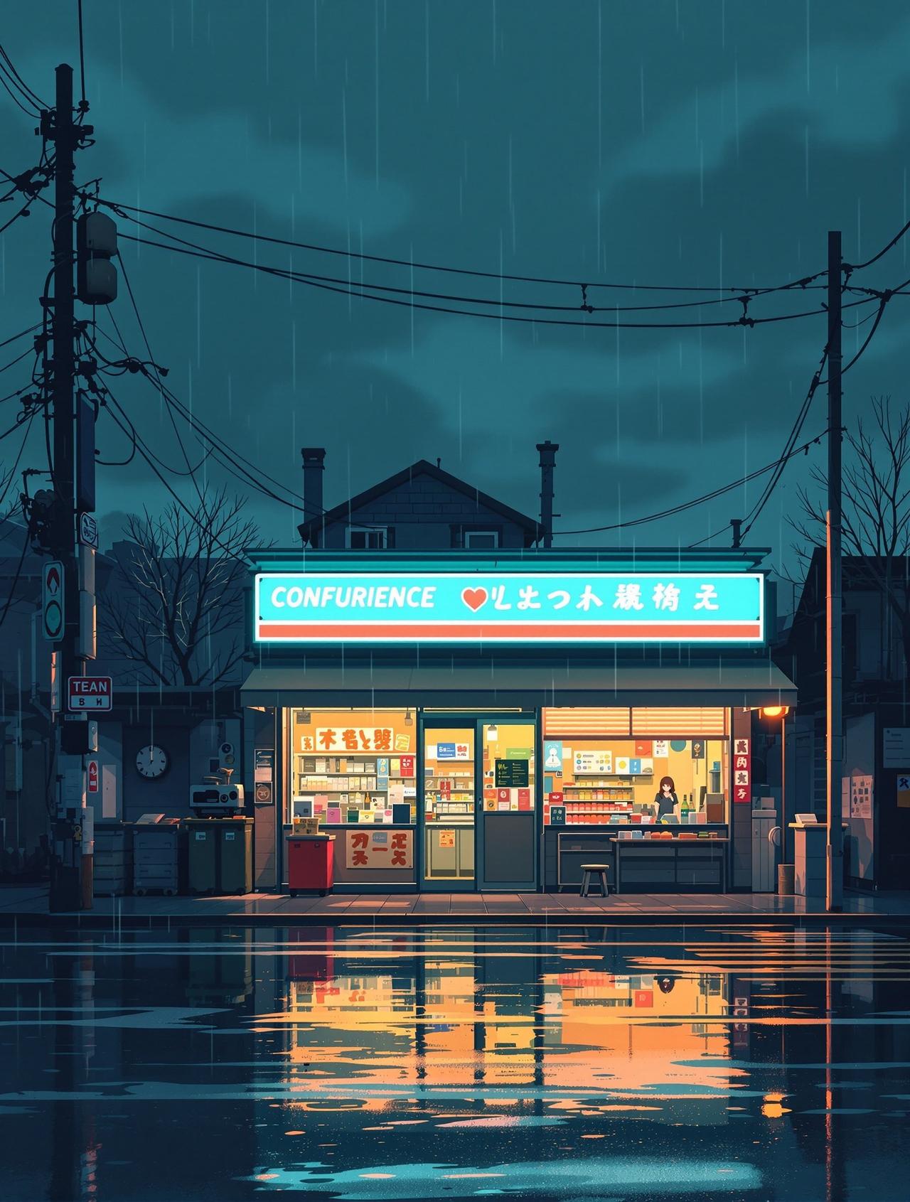红果首页 雨天和便利店 - 治愈日常动漫短剧